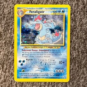 Pokemon Feraligatr 5/111 Holo Rare Neo Genesis 2000 WOTC Vintage Card LV. 69